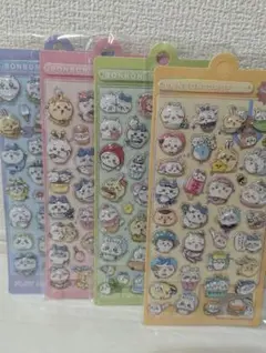 【新品未使用】ちいかわ　ボンボンドロップ ウォーターシール 4枚セット