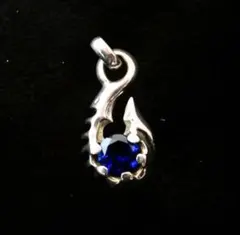 ⑤シルバー925製のフック型に青色のクリスタル 即購入大歓迎⭕️