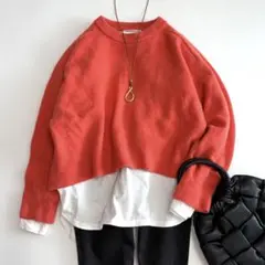 美品☆人気 ビューティ&ユースユナイテッドアローズ カシミヤ混クルーネックニット