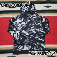 UNDER ARMOUR 迷彩柄パーカー 希少XXLサイズ フーディー 裏起毛