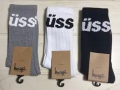 三足セット stussy ステューシー ソックス 靴下 メンズ