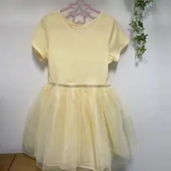 H&M イエロー 半袖ワンピース 140cm