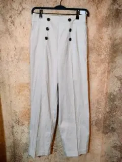 モラビト MORABITO BLANC ホワイト クロップドパンツ 36 モラビト MORABITO BLANC ホワイト クロップドパンツ 36 - メルカリ