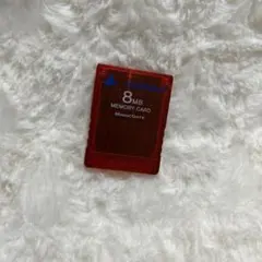 【プレステ2メモリーカード】 赤色