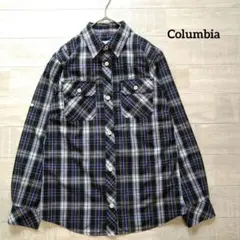 Columbia コロンビア ロールアップチェックシャツ M
