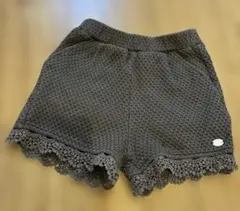 petit main グレー レース付きショートパンツ 90cm