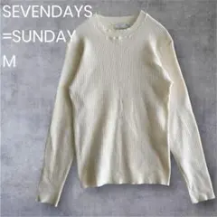 SEVENDAYS=SUNDAY リブニット プルオーバー ベーシック 1674