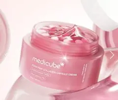 タイムセール未開封品メディキューブPDRNピンクコラーゲンカプセルクリーム55g