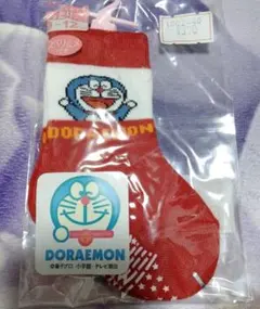 ドラえもん ベビー靴下 赤 9~12cmまで