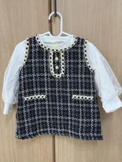 ベビー・キッズ フォーマルチェック柄 90cm