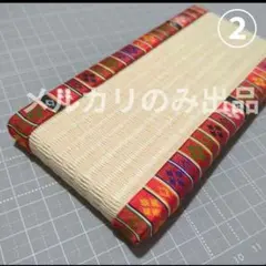 ②繧繝縁ミニ畳飾り台　おひなさま