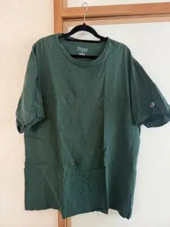 Champion XL ダークグリーン Tシャツ