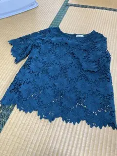 アースミュージックアンドエコロジー　ダークグリーン総レーストップス