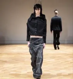 ORIMI OVERLAP BUGGY DENIM PANTS