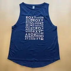 ま*マ様 ROXY タンクトップ ネイビー ロゴプリントのサムネイル