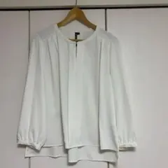 HK WORKS LONDON ホワイトブラウス　 LL しまむら