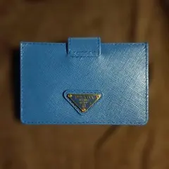 新品未使用プラダカードケースブルー