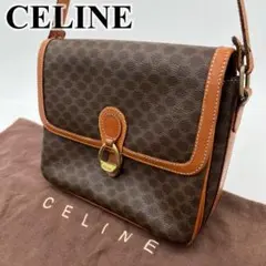 CELINE ワンショルダーバッグ マカダム柄 ガンチーニ ゴールド金具 PVC