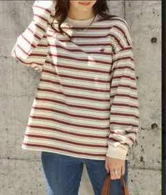 新品タグ付　BEVERLY HILLS POLO CLUB マルチボーダーロンＴ