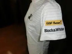 Black&White ゴルフシャツ ハーフジップ ホワイト 未使用品レディースのサムネイル