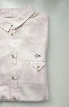 【レディース】LACOSTE LIVE 長袖シャツ ストライプ