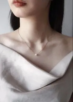 新品 crea パールネックレス ピンクゴールド