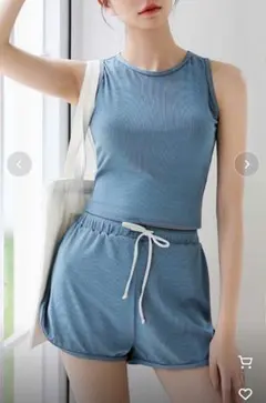 オシャレボ　水着　タンキニ　Lサイズのサムネイル