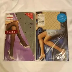 Tuche′黒ハート柄・ベージュダイヤ柄の2点セット