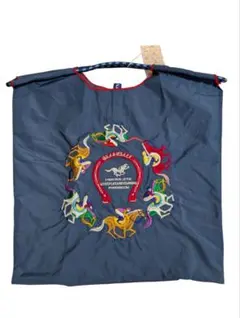 d.kelly GUAN&BALL 　馬　刺繍エコバッグ ネイビー