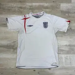 古着 00年代 UMBRO サッカーユニフォーム イングランド代表 W杯 白のサムネイル