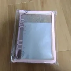 リングファイル　A5サイズ　キララメピンク　シール帳
