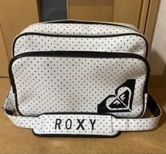 ROXY ドット柄 エナメルショルダーバッグ