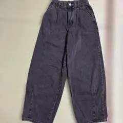 GU ブラックデニムパンツ150