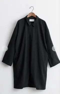 【美品】MUYA リネンリバリーコート ブラック