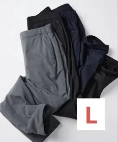 ユニクロ　ヒートテックウォームイージーパンツ　L ネイビー