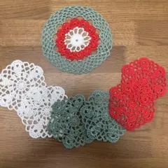 【ハンドメイド】レース編みドイリー⭐︎コースター7枚セット