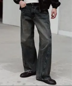 WIM LIDNM VINTAGE WASHED CURVED DENIM