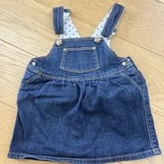 PETIT BATEAU デニムオーバーオール 18m