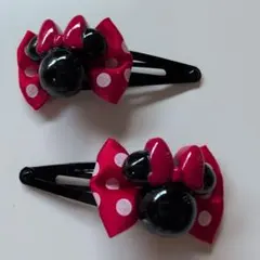 ☆ミニーマウス☆ヘアピン　新品☆2個セット