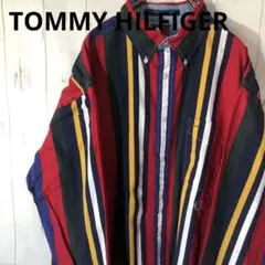 TOMMY HILFIGER☆激シブ☆バイカラーシャツ☆エスニックカラー☆渋い☆