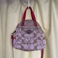 3434 COACH コーチ 13142 ハンドバッグ ピンク ショルダーバック