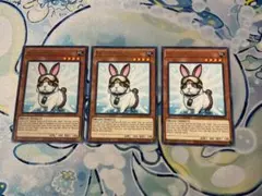 遊戯王 レスキューラビット 3枚セット TRC1-JP020 - メルカリ