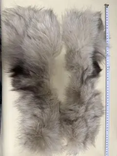 FOX毛皮　リアルファー　登山敷物　 キャンプ　キャンプラグ　手芸材料