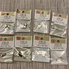 Parts Club 4つ通し穴 ビーズ まとめ売り