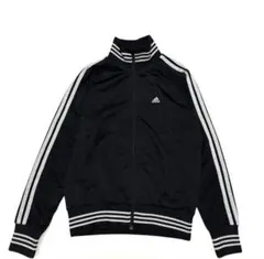 アディダス　ジャージ　トラックジャケット　ラメ入り　黒　サイズM