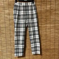 GLOBAL WORK チェック柄カジュアルパンツ Sサイズ 管理番号32
