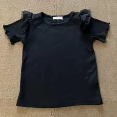 Anna Alice ブラック フリル リブ　Tシャツ　110cmのサムネイル