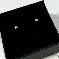 MIKAMU JEWELRY スクエア　ホワイトゴールド　リバーシブル　ピアス