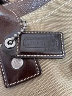 COACH キャンバス レザートートバッグ
