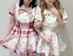 新品タグ付♡リズリサ♡Sweet Gingham Tea Roomセットアップ - メルカリ